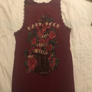 BNWT/Vintage Hard Rock Cafe sleeve less shirt, brand new w tags (00048)